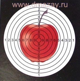 Описание .: Мишени № 9 для пневматического пистолета [170x170мм], картон, 48 шт